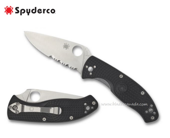 Spyderco Tenacious Folding Knife, FRN Black, C122PSBK