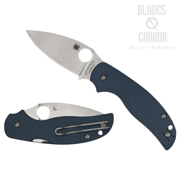 Spyderco Sage 5 Folding Knife, SPY27 Steel, G10 Cobalt Blue, C123GPCBL