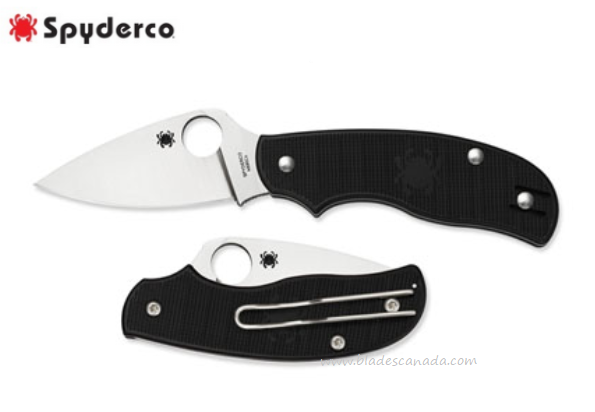 Spyderco Urban Lightweight Slipit Folding Knife, N690Co, FRN Black, C127PBK - Click Image to Close