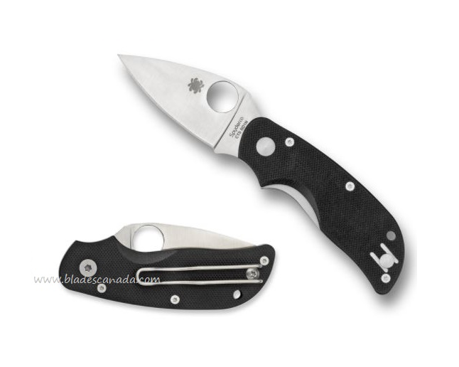 Spyderco Cat Folding Knife, CTS BD1, G10 Black, C129GP2 - Click Image to Close