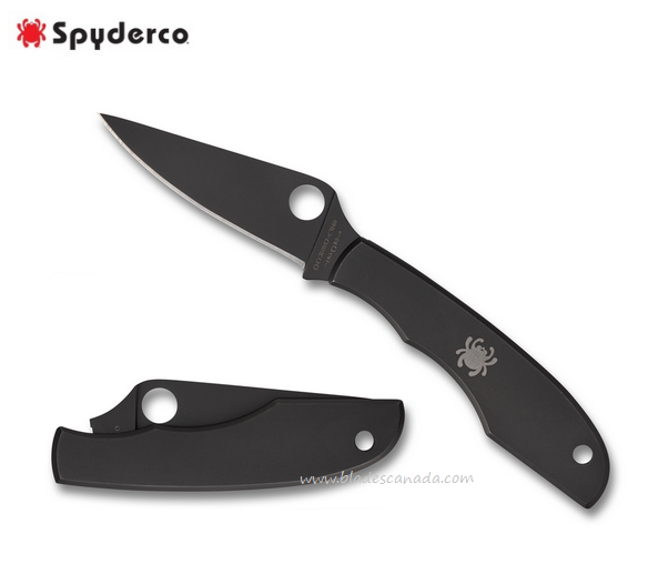 Spyderco Grasshopper Slipjoint Folding Knife, Stainless Handle, C138BKP - Click Image to Close
