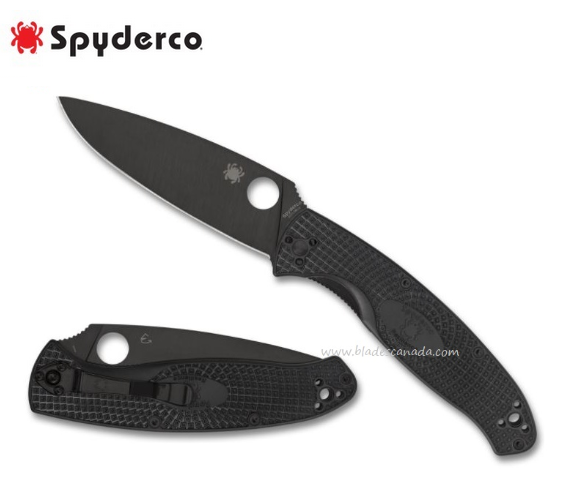 Spyderco Resilience Lightweight Folding Knife, FRN Black, C142PBBK