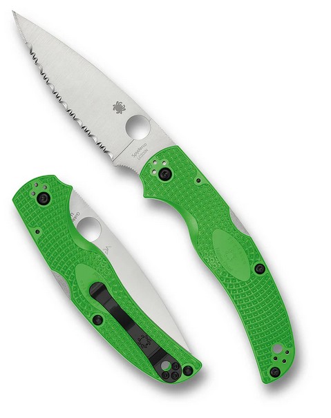 (Coming Soon) Spyderco Native Chief Lightweight Salt Folding Knife, LC200N Serrated, FRN Green, C244SGR (Coming Soon) Spyderco Native Chief Lightweight Salt Folding Knife, LC200N Serrated, FRN Green, C244SGR