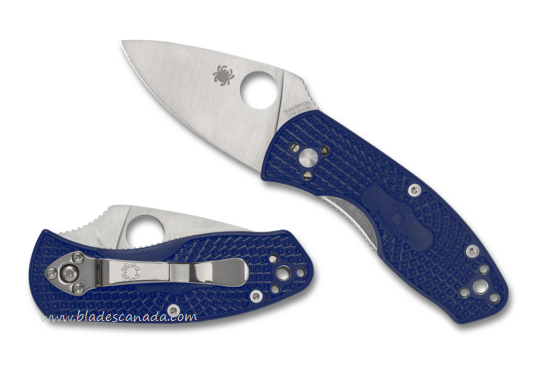 Spyderco Ambitious Lightweight Folding Knife, CPM S35VN, FRN Blue, 148PBL