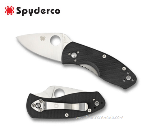 Spyderco Ambitious Folding Knife, G10 Black, C148GP