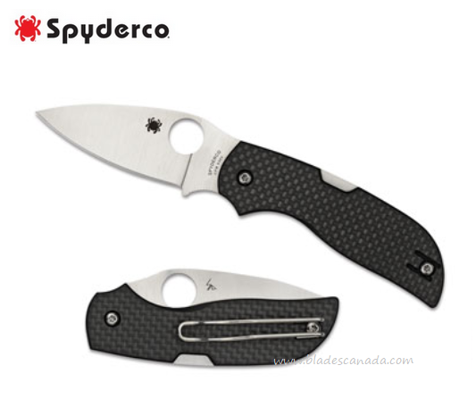 Spyderco Chaparral Folding Knife, CTS XHP, Carbon Fiber, C152CFP - Click Image to Close