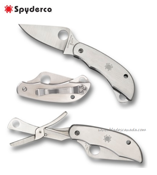 Spyderco Clipitool w/Scissors, Stainless Handle, C169P