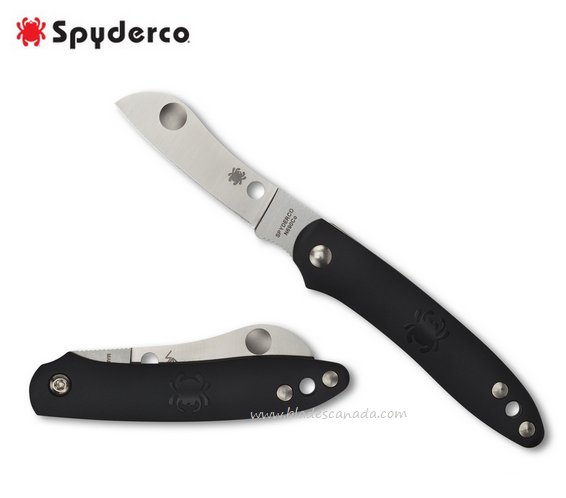 Spyderco Roadie Folding Knife, N690Co, FRN Black, C189PBK - Click Image to Close