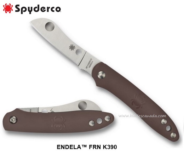 Spyderco Roadie Slipjoint Folding Knife, N690Co, FRN Brown, C189PBN