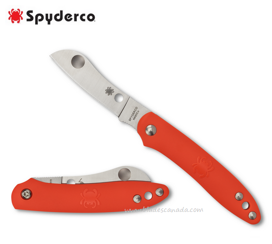 Spyderco Rodie Folding Knife, N690Co, FRN Orange, C189POR - Click Image to Close