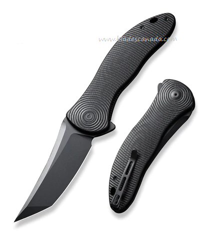 CIVIVI Synergy4 Flipper Folding Knife, Nitro-V Black, G10 Black, C21018B-1