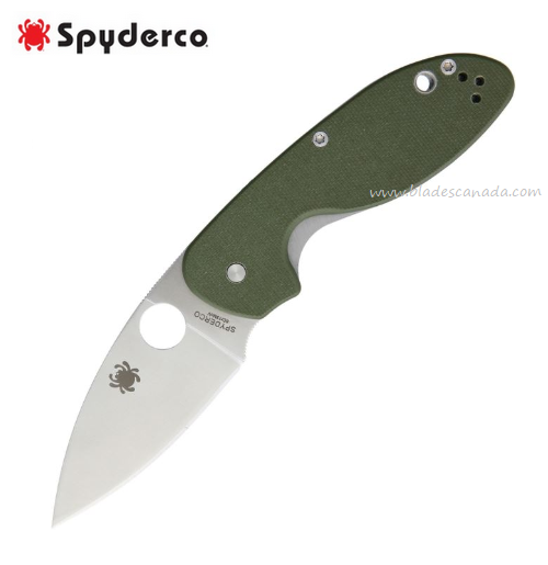 Spyderco Efficient Folding Knife, G10 OD Green, C216GPGR - Click Image to Close