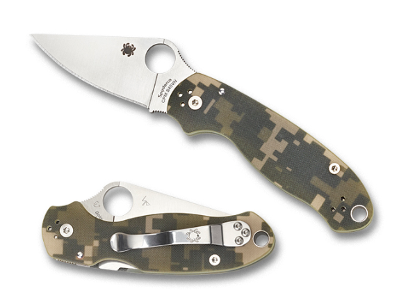 Spyderco Para 3 Compression Lock Folding Knife, CPM S45VN, G10 Digi Camo, C223GPCMO