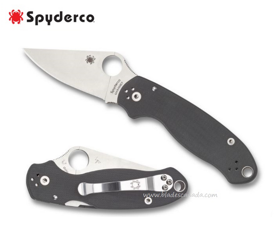 Spyderco Para 3 Compression Lock Folding Knife, Maxamet Steel, G10 Grey, C223GPDGY