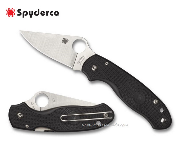 Spyderco Para 3 Compression Lock Folding Knife, CTS BD1N, FRN Black, C223PBK - Click Image to Close