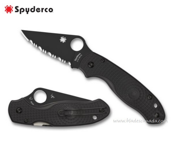 Spyderco Para 3 Compression Lock Folding Knife, CTS-BD1N, FRN Black, C223SBBK