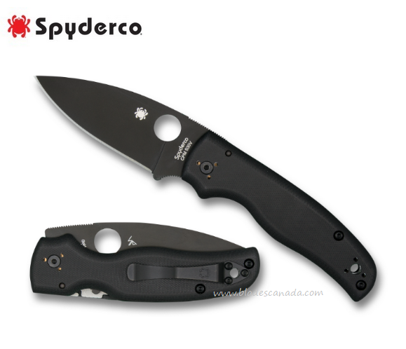 Spyderco Shaman Compression Lock Folding Knife, CPM S30V, G10 Black, C229GPBK