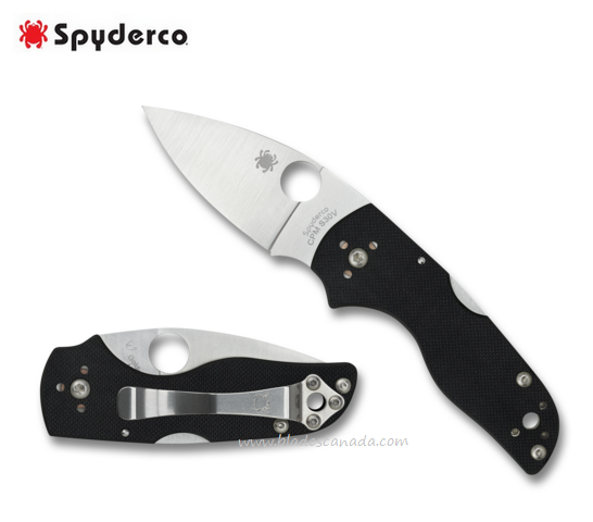 Spyderco Lil' Native Folding Knife, S30V, G10 Black, C230MBGP - Click Image to Close