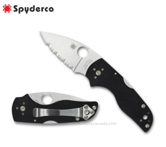 Spyderco Lil' Native Folding Knife, S30V, G10 Black, C230MBGS