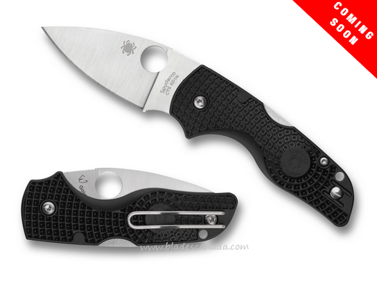 (Coming Soon) Spyderco Lil' Native Lightweight Folding Knife, CTS BD1N, FRN Black, C230PBK