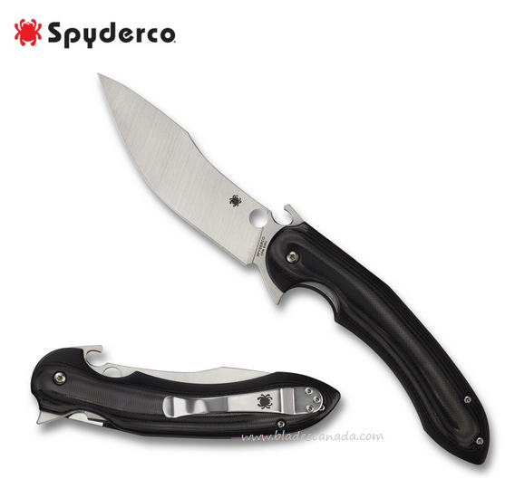 Spyderco Tropen Compression Lock Folding Knife, S30V, G10 Black, C237GP - Click Image to Close