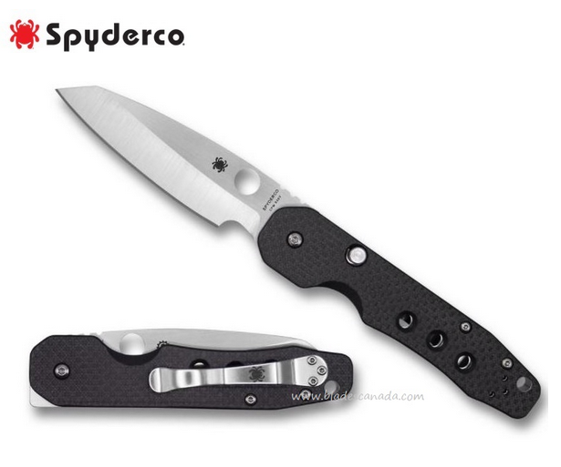 Spyderco Smock Compression Lock Folding Knife, S30V, Carbon Fiber, C240CFP