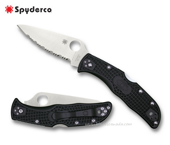 Spyderco Endela Folding Knife, VG10 SpyderEdge, FRN Black, C243SBK