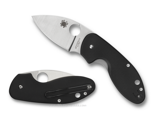 Spyderco Insistent Folding Knife, G10 Black, C246GP - Click Image to Close