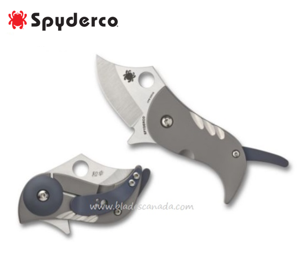 Spyderco Pochi Framelock Folding Knife, CPM S45VN, Titanium, C256TIP