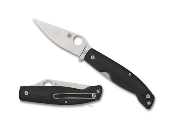 Spyderco Pattadese Folding Knife, M390, G10 Black, C257GP