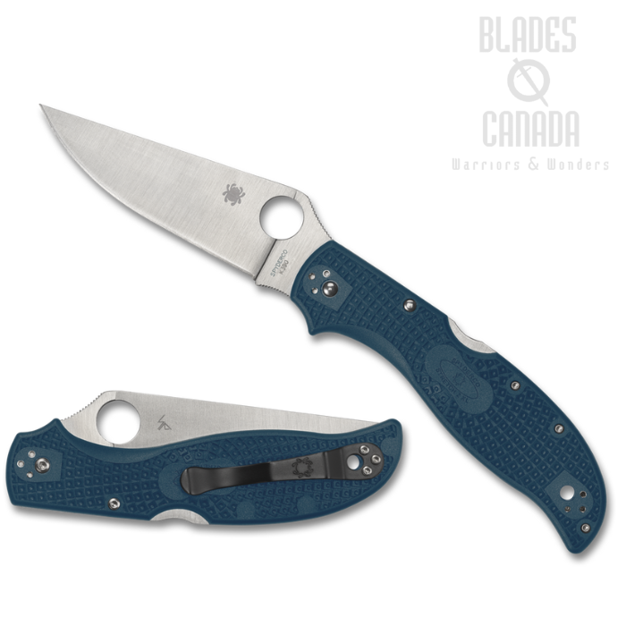 (Coming Soon) Spyderco Stretch 2 XL Lightweight Folding Knife, K390, FRN Blue, C258FPK390