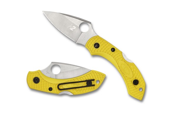 Spyderco Dragonfly 2 Salt Folding Knife, H2 Steel, FRN Yellow, C28PYL2