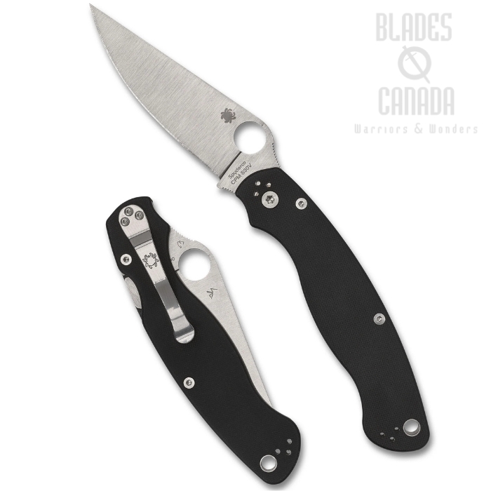 Spyderco Military 2 Compression Lock Folding Knife, CPM S30V, G10 Black, C36GP2