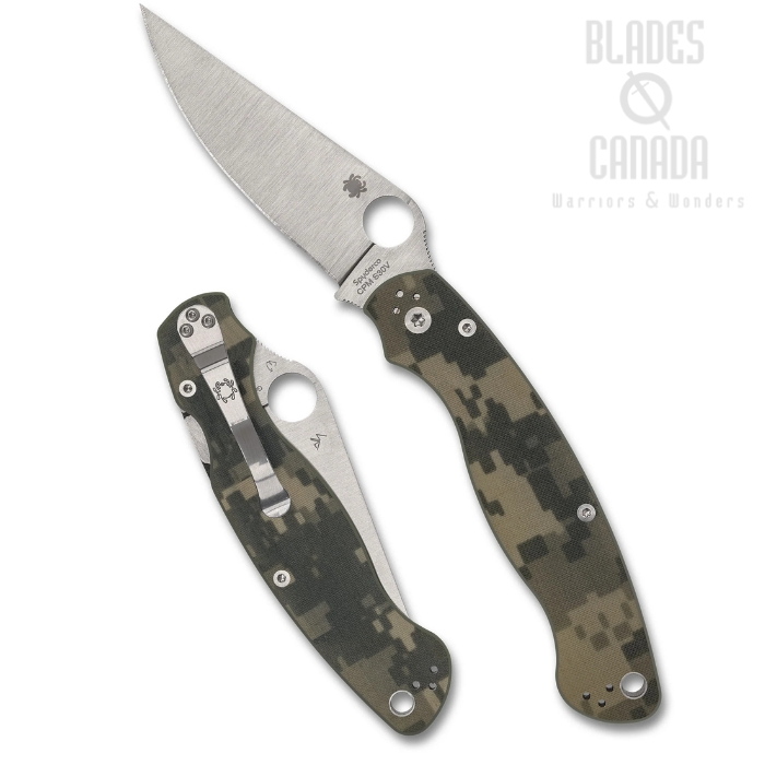 Spyderco Military 2 Compression Lock Folding Knife, CPM S30V, G10 Camo, C36GPCMO2 Spyderco Military 2 Compression Lock Folding Knife, CPM S30V, G10 Camo, C36GPCMO2