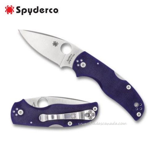 Spyderco Native 5 Folding Knife, CPM-S110V, G10 Purple, C41GPDBL5 - Click Image to Close