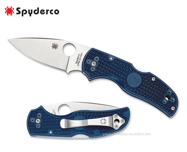Spyderco Native 5 Folding Knife, CPM-S110V, FRN Blue, C41PDBL5