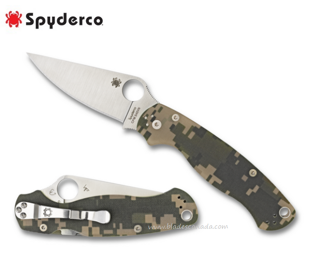 Spyderco Para Military 2 Compression Lock Knife, CPM S45VN, G10 Digi Camo, C81GPCMO2 - Click Image to Close