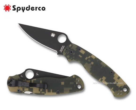 Spyderco Para Military 2 Compression Lock Knife, CPM S45VN, G10 Digi Camo, C81GPCMOBK2