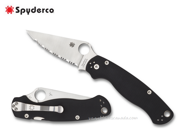 Spyderco Para Military 2 Compression Lock Folding Knife, CMP S45VN, G10, C81GS2 - Click Image to Close