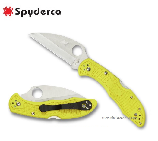 Spyderco Salt 2 Folding Knife, H1 Steel, Wharncliffe Blade, FRN, C88PWCYL2 - Click Image to Close