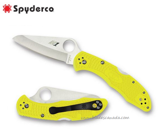 Spyderco Salt 2 Folding Knife, H1 Steel, FRN Yellow, C88PYL2