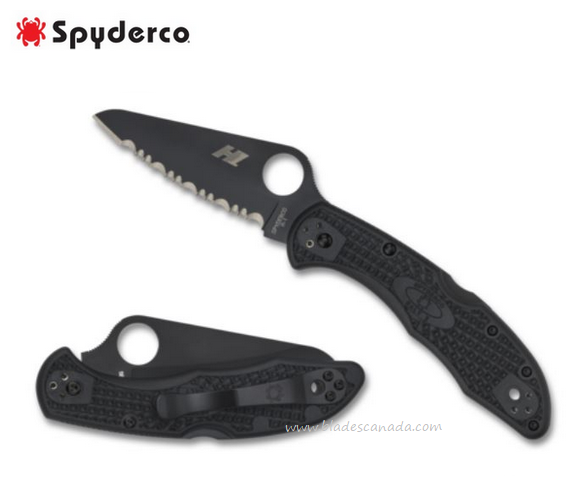 Spyderco Salt 2 Folding Knife, H1 Steel, FRN Black, C88SBBK2