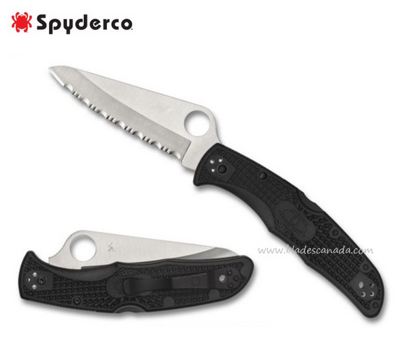 Spyderco Pacific Salt 2 Folding Knife, H2 Steel, FRN Black, C91SBK2