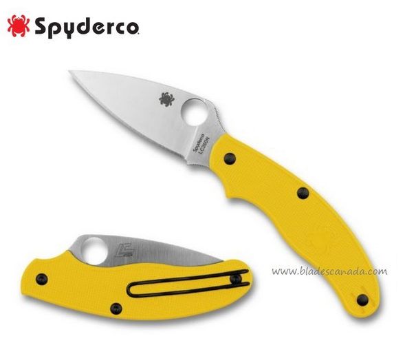 Spyderco UK Penknife Salt Slipit, LC200N Steel, FRN Yellow, C94PYL - Click Image to Close