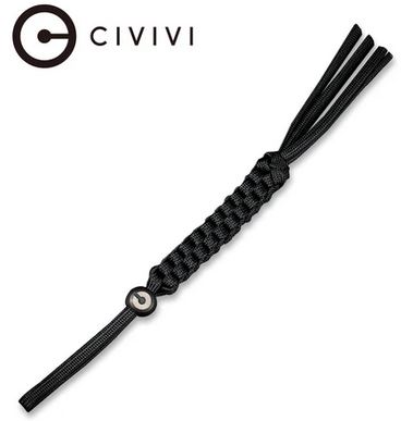 CIVIVI Sphere Black Tied Paracord, Titanium Bead, A-09A