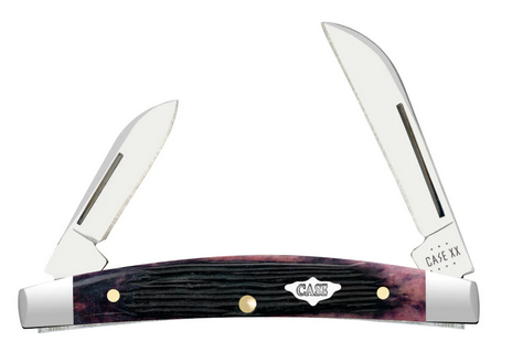 Case Small Congress Slipjoint Folding Knife, Stainless, Barnboard Jig Purple Bone, 09704