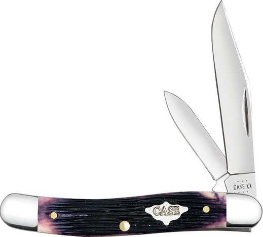 Case Medium Pen Slipjoint Foldign Knife, Stainless, Purple Jig Barnboard Bone, 09714