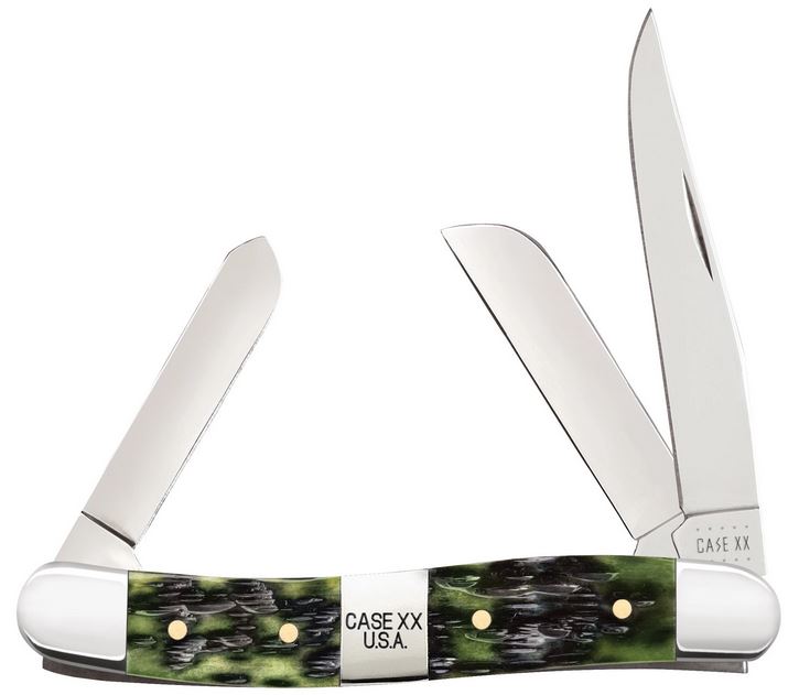 Case Knives Tang Stamp Medium Stockman, Stainless, Bone, CA21512 - Click Image to Close