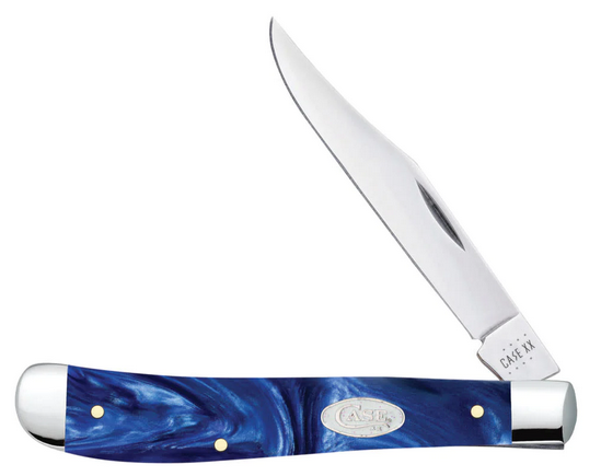 Case Slimline Trapper Slipjoint Folding Knife, Stainless, Kirinite, 23445