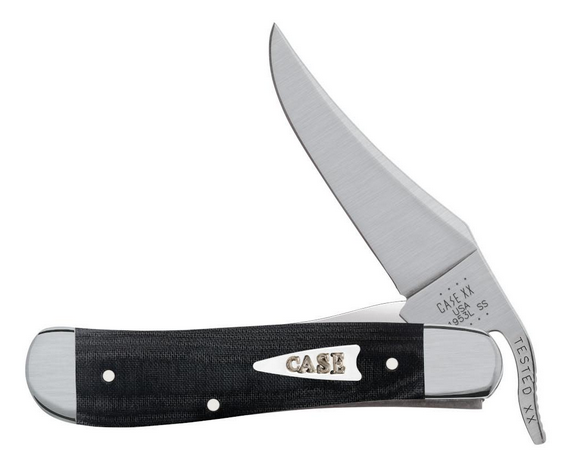 Case RussLock Slipjoint Folding Knife, Stainless, Micarta Black, 27734